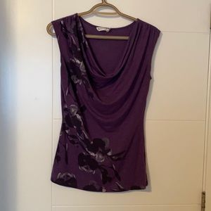 Flowered Tank Blouse